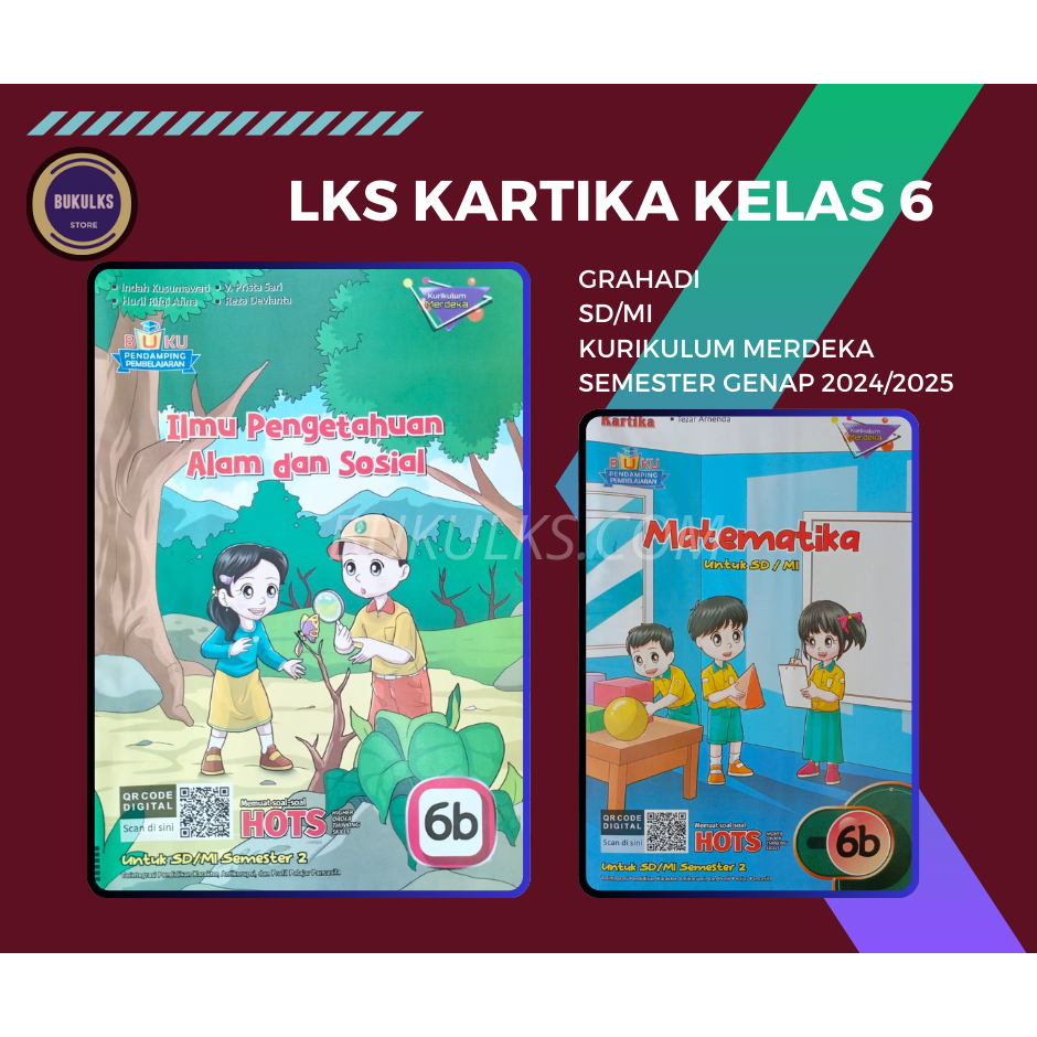 Buku LKS Grahadi Kartika Simpati SD MI Kelas 6 Merdeka Genap 2024 2025