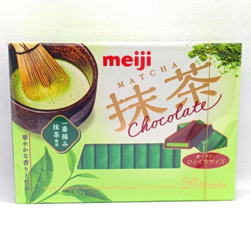 

MEIJI Matcha Chocolate 26 blocks Original made in Japan