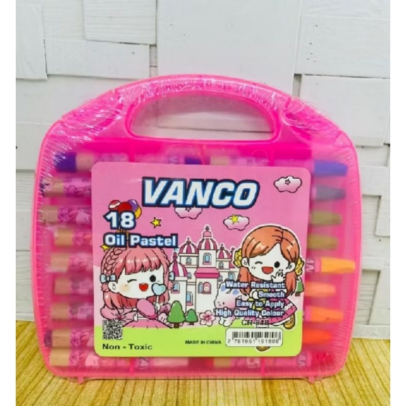 

Crayon Vanco Oil Pastel Kanvas 18 warna