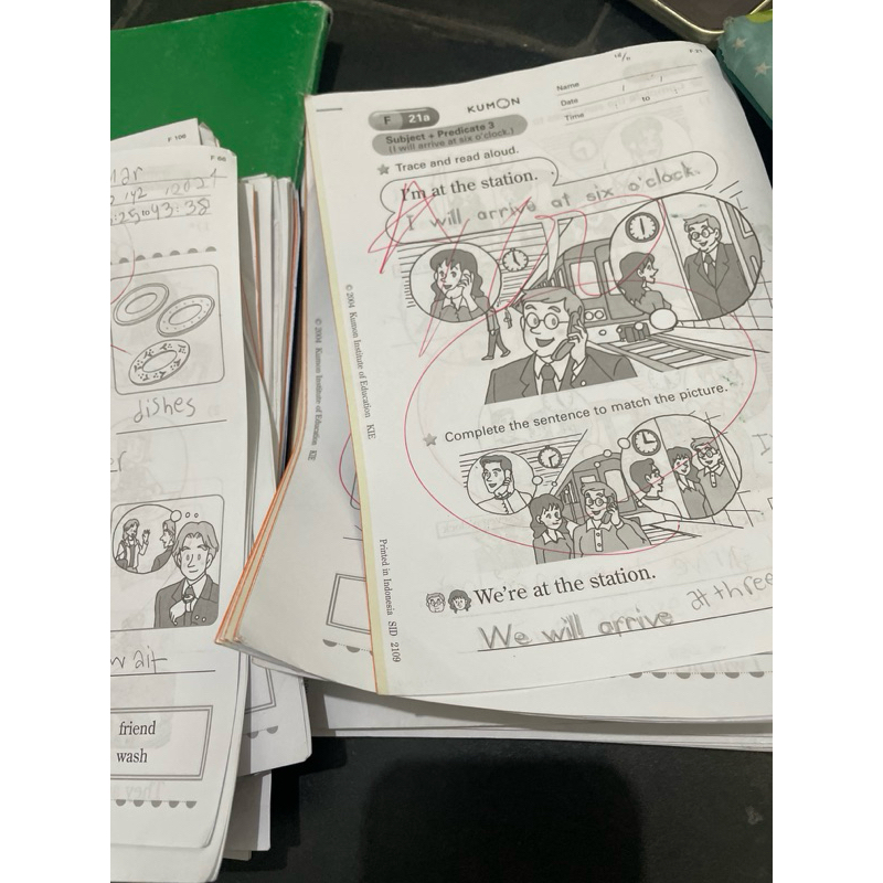 kumon worksheet pelajaran bahasa inggris english untuk TK SD soal soal lengkap sekolah