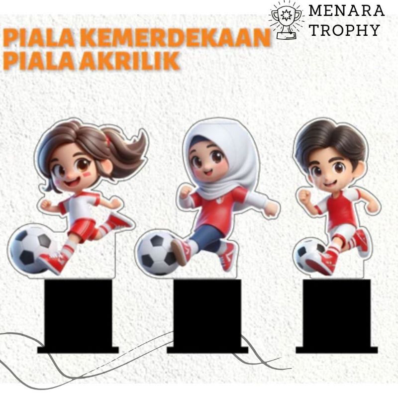 PIALA SEPAKBOLA ANAK PIALA FUTSAL PIALA OLAHRAGA ANAK AKRILIK