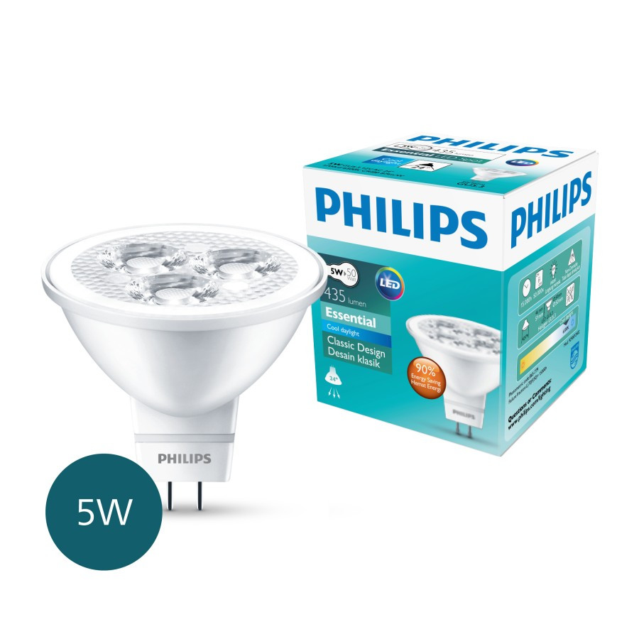 Philips Lampu Spotlight Essential LED MR16- PUTIH