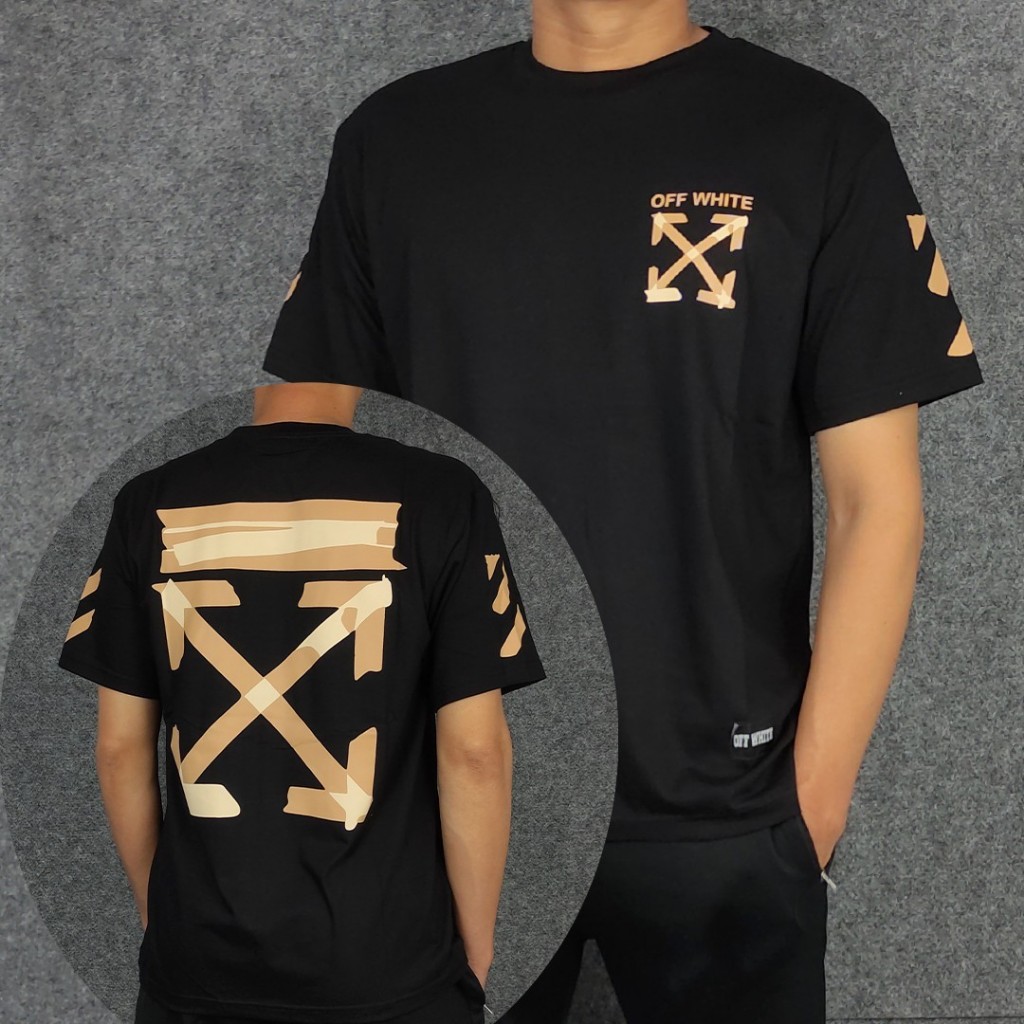 TSHIRT KAOS OFFWHITE KAOS BRANDED MIRROR 1:1