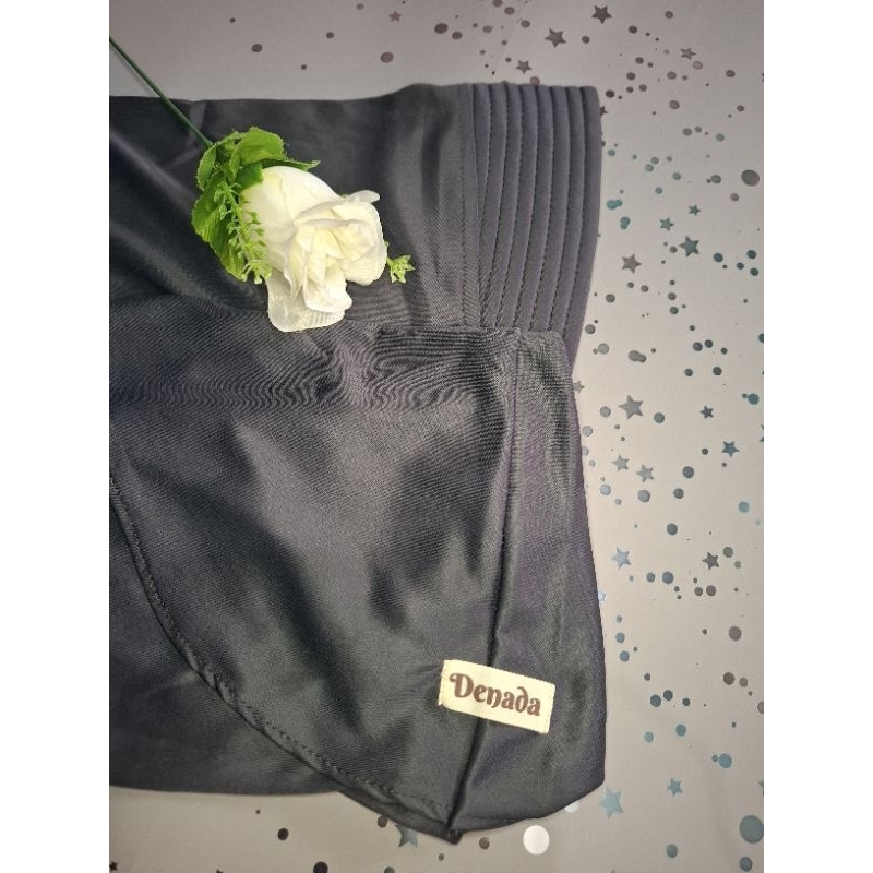 Denadahijab | Hijab instan | Bergo hamidah | hitam