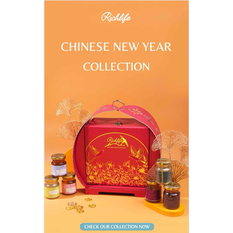 

BLESSING IMLEK HAMPERS RICHLIFE BIRDNEST DRINK-HAMPERS CNY SARANG BURUNG WALE