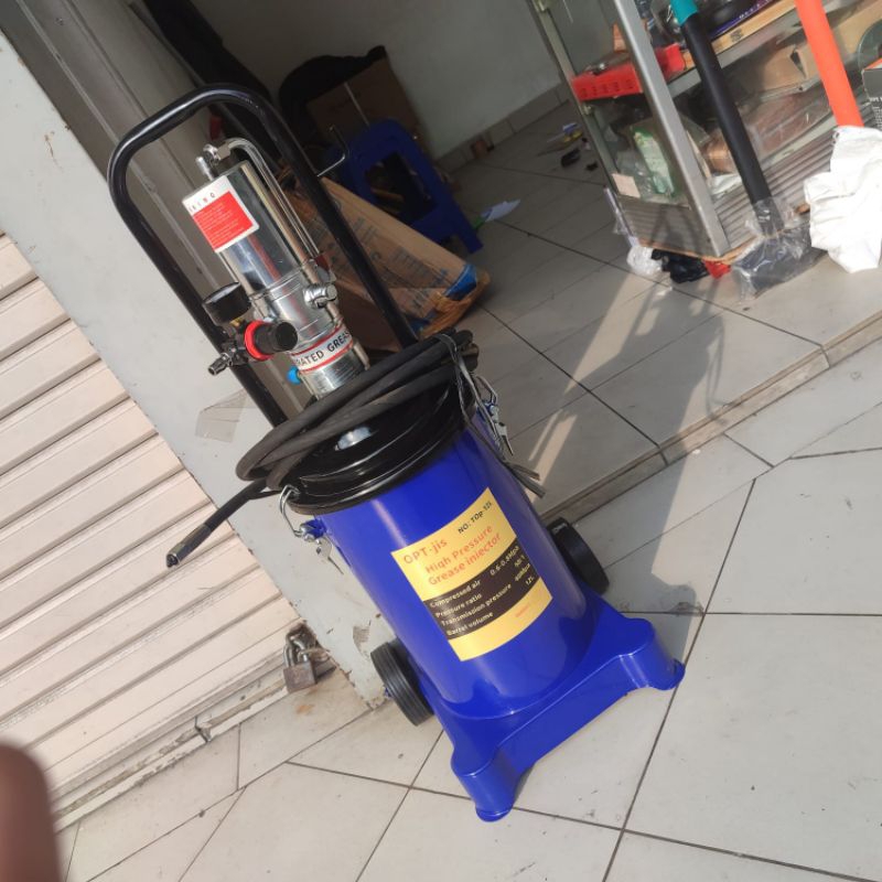 AIR GREASE PUMP OPT 12 LITER Pompa Gemuk Tenaga Angin Kapasitas 12 Liter