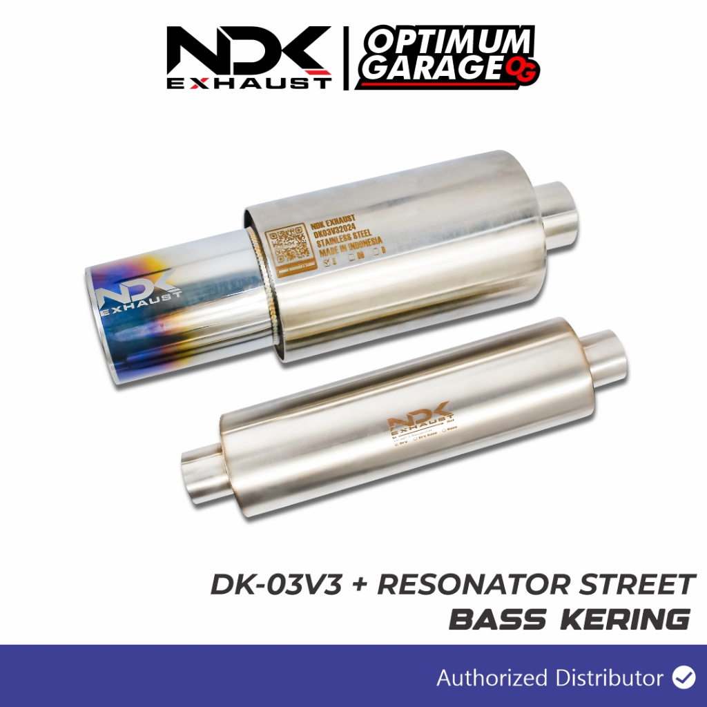 KNALPOT MOBIL NDK EXHAUST MUFLER DK03V3 RESONATOR STREET