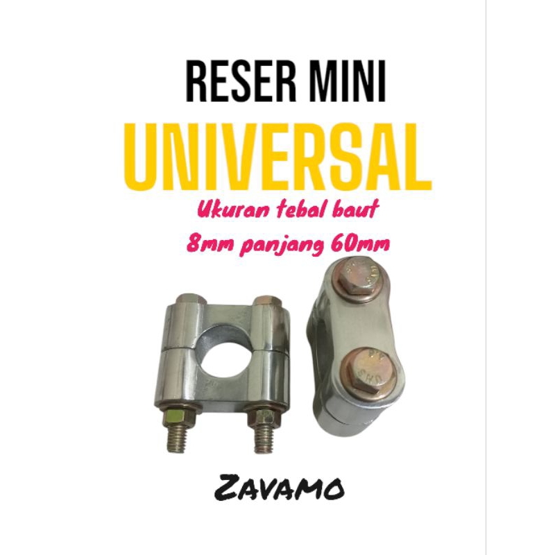 RESER MINI MOTOR UNIVERSAL PLUS BAUT TEBAL 8MM PANJANG 60MM