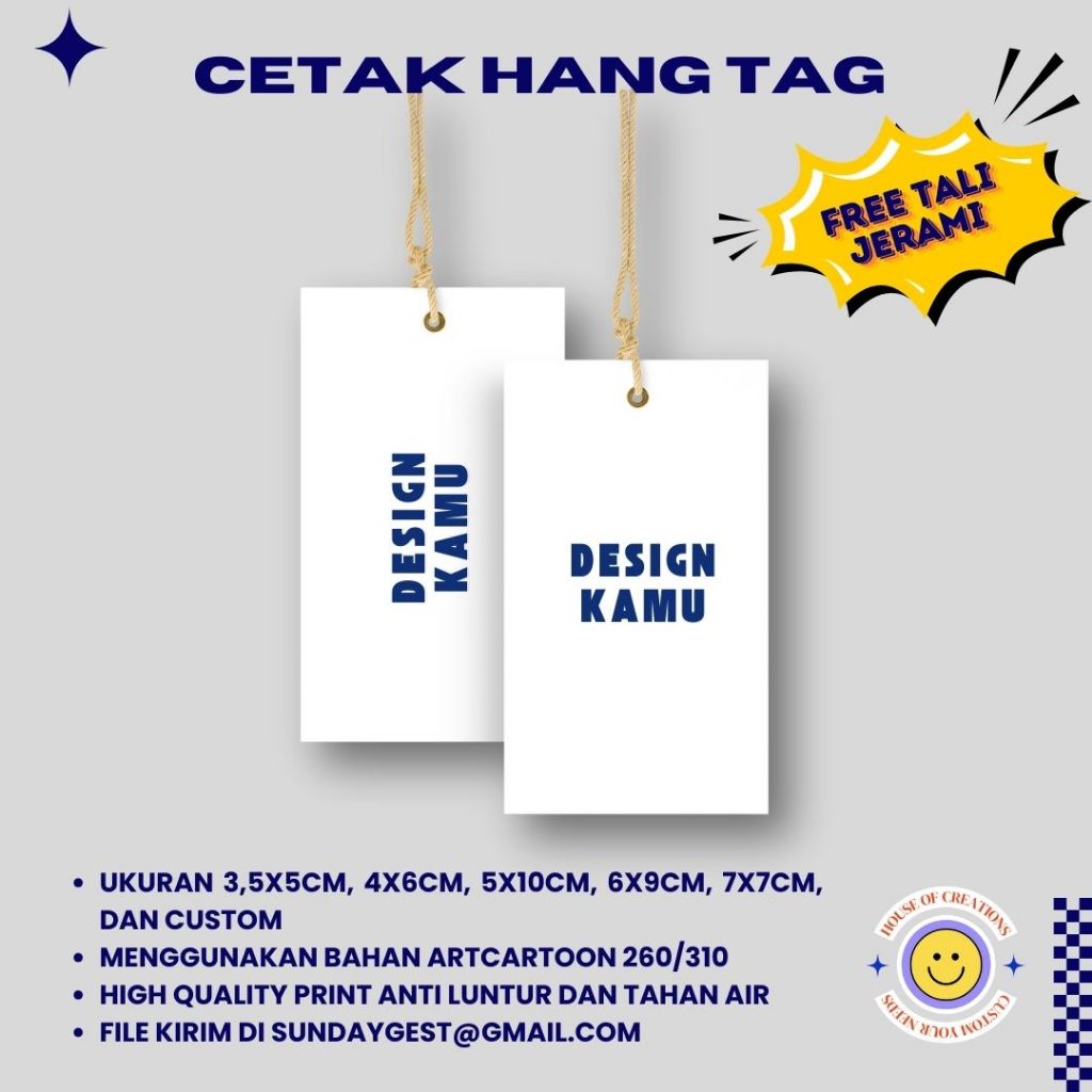 

CUSTOM HANGTAG BAJU TAG LABEL TERMURAH HIGH QUALITY PRINT