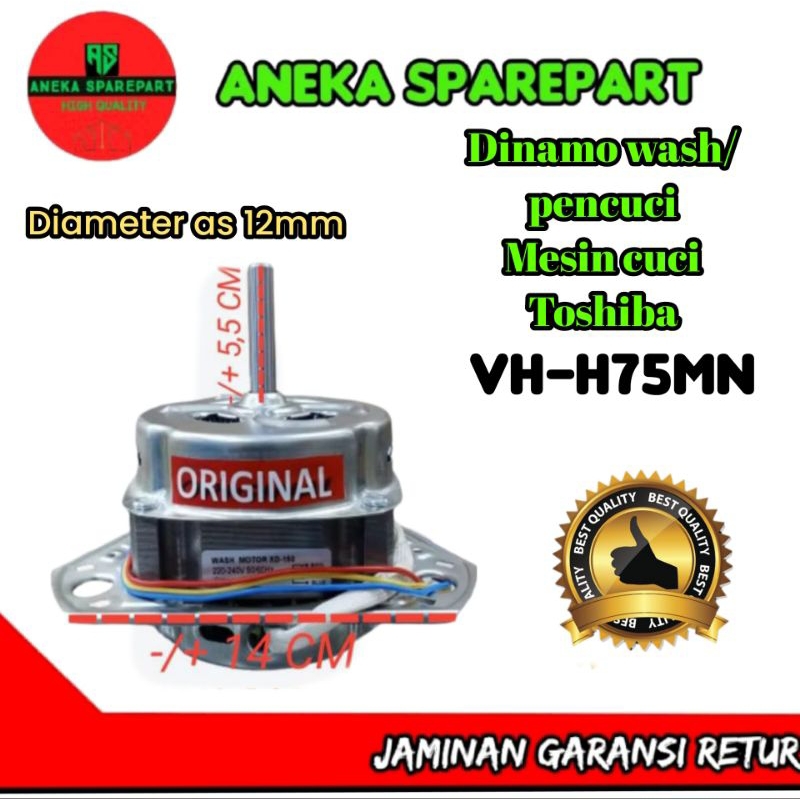 Dinamo pencuci mesin cuci TOSHIBA VH-H75MN