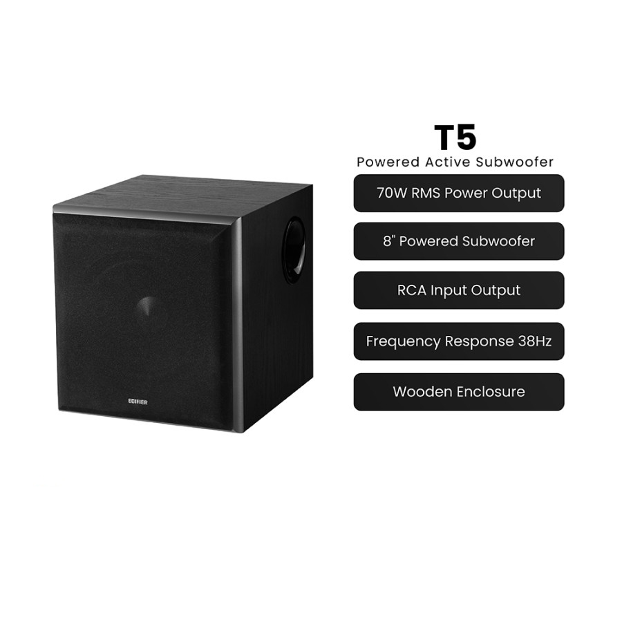 EDIFIER T5 Powered Active Subwoofer
