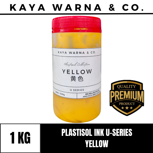 

Tinta Sablon Plastisol Ink YELLOW U-Series KAYA WARNA & CO. (1kg)