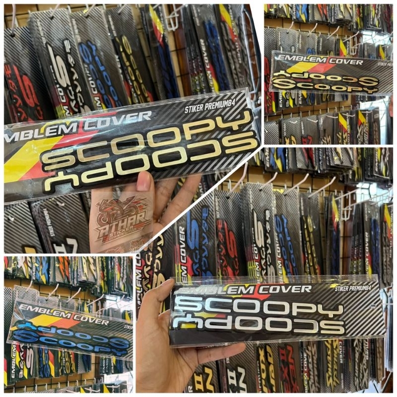 emblem Scoopy 2017 2020 emblem akrilik