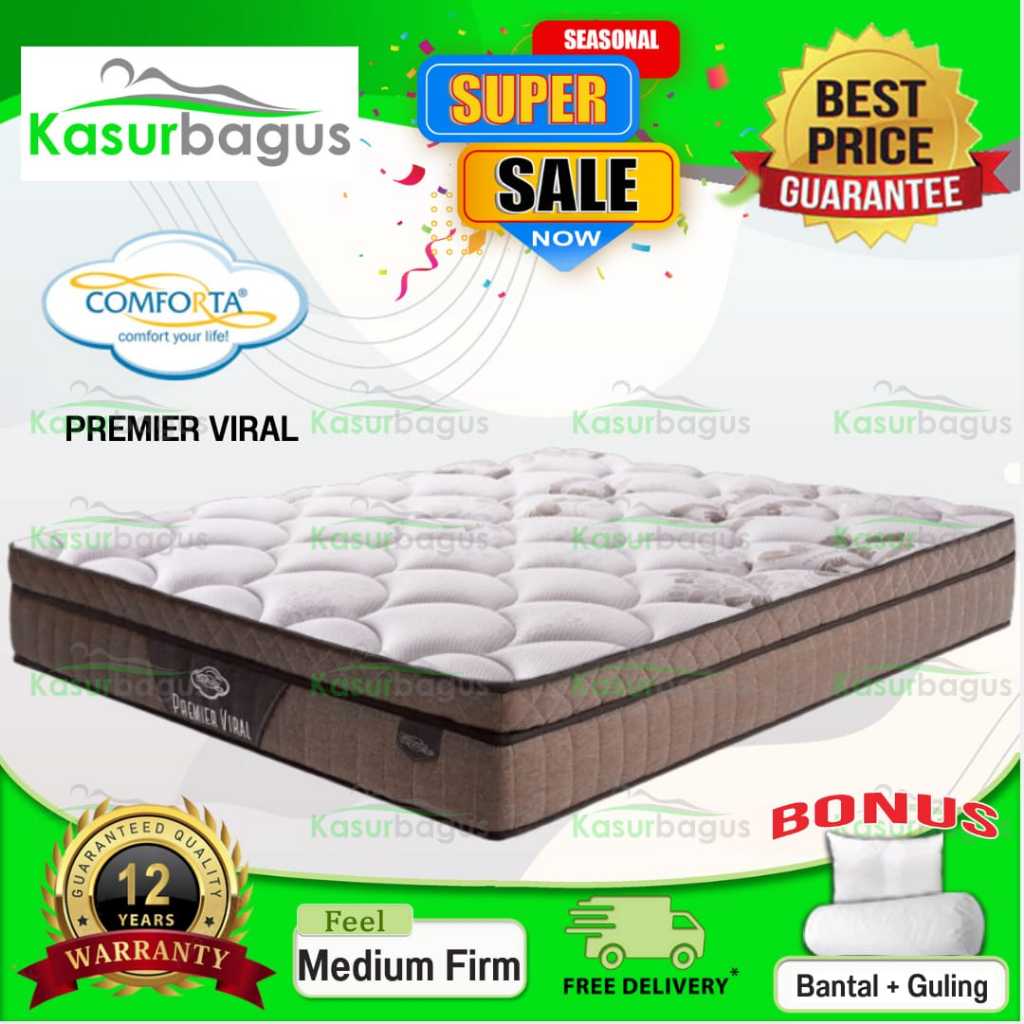Comforta Kasur Springbed Premier Viral - Kasur Saja 160 180 200 90 100 120