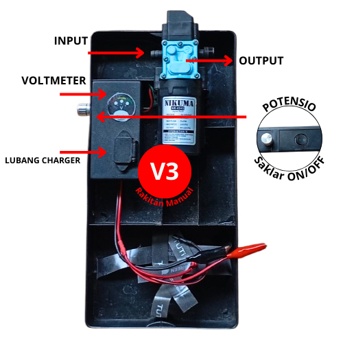 Paket Rakitan Pengubah Sprayer manual menjadi sprayer elektrik - versi 3