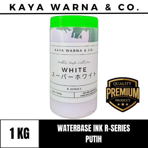 

Tinta Sablon Waterbase Ink PUTIH R-Series KAYA WARNA & CO. (1kg)