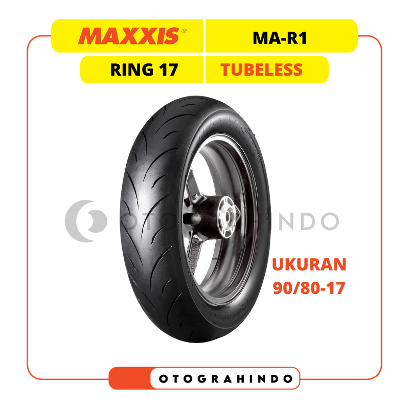 BAN LUAR SEPEDA MOTOR MAXXIS MAR1 90/80-17 RING 17 TUBELESS BAN MOTOR SOFT COMPOUND