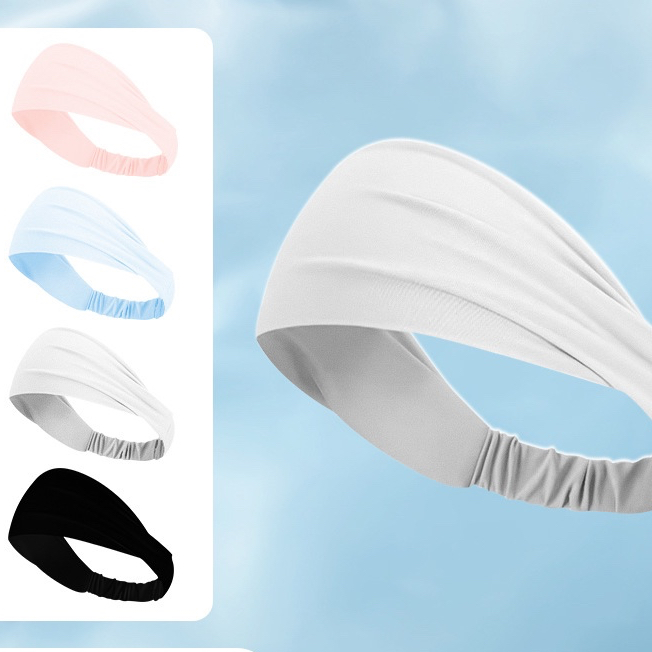 Bando Bandana Polos Karet Kain Airsm Woman Hairband Headband