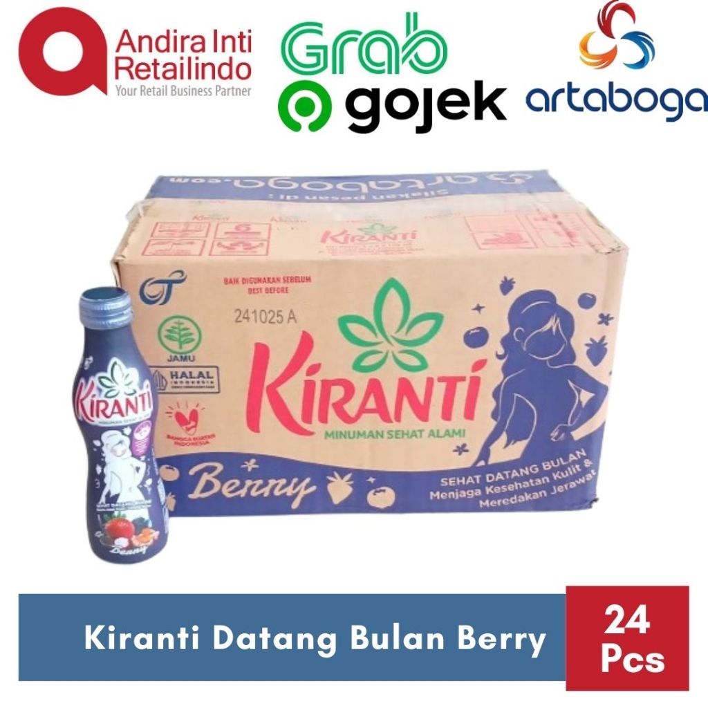 

Kiranti Sehat Datang Bulan Berry 150ml x 24pcs Kartonan - Only Instan Sameday