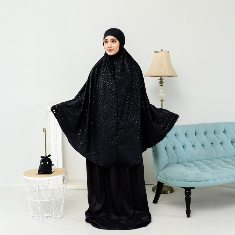 Grosir Full Set Mukena Travel 2In1 Parasut Embos Premium