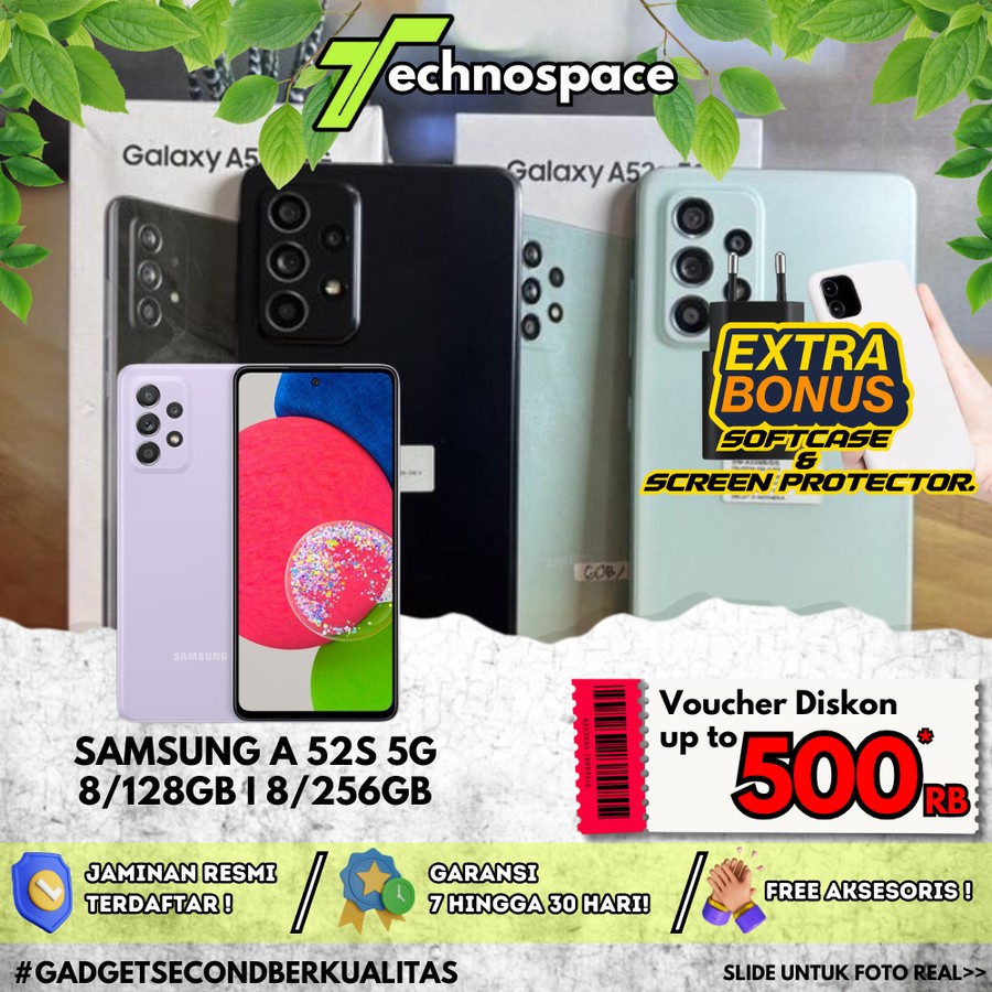 Samsung galaxy A52s 5G 256gb 128gb second original resmi sein