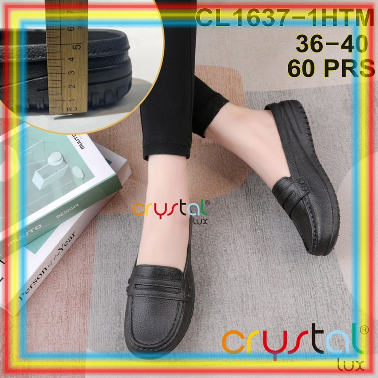 CL1637-1 Sepatu Sandal Wanita Crystal Lux Sendal Slop Selop Cewek Sekolah Kantor Pabrik Glanzton