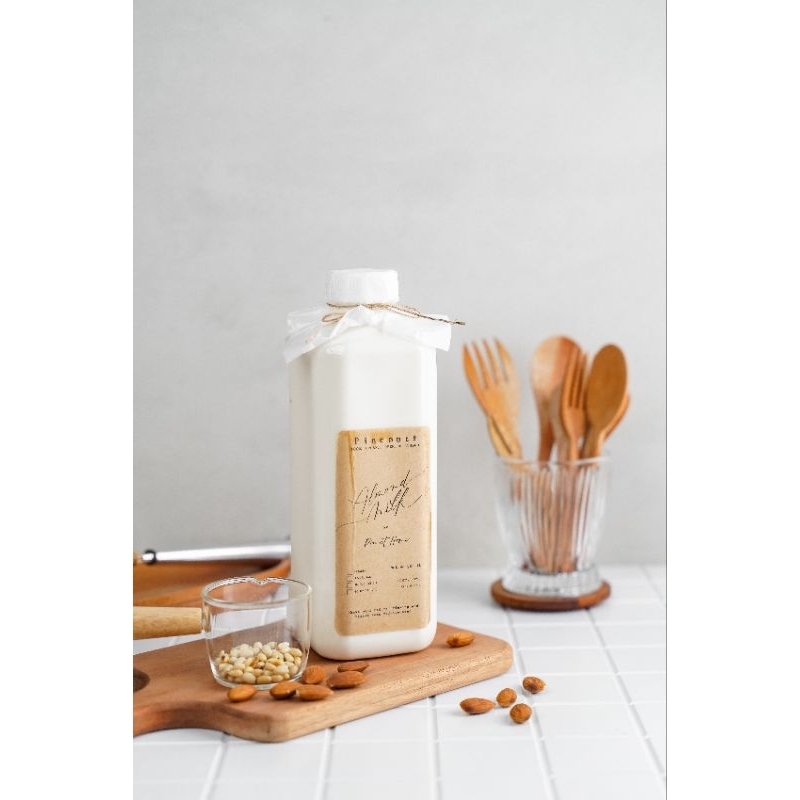 

Pinenuts Almond Susu Almond Biji Pinus Fresh Organic Homemade 250ml 500ml 1L AsiBooster Bandung