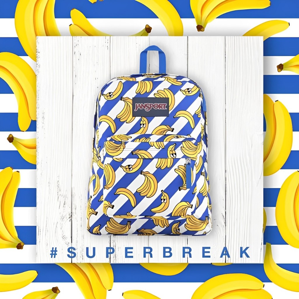 TAS RANSEL WANITA PISANG TAS WANITA JANSPORT - BANANAS ORIGINAL tas sekolah jansport original