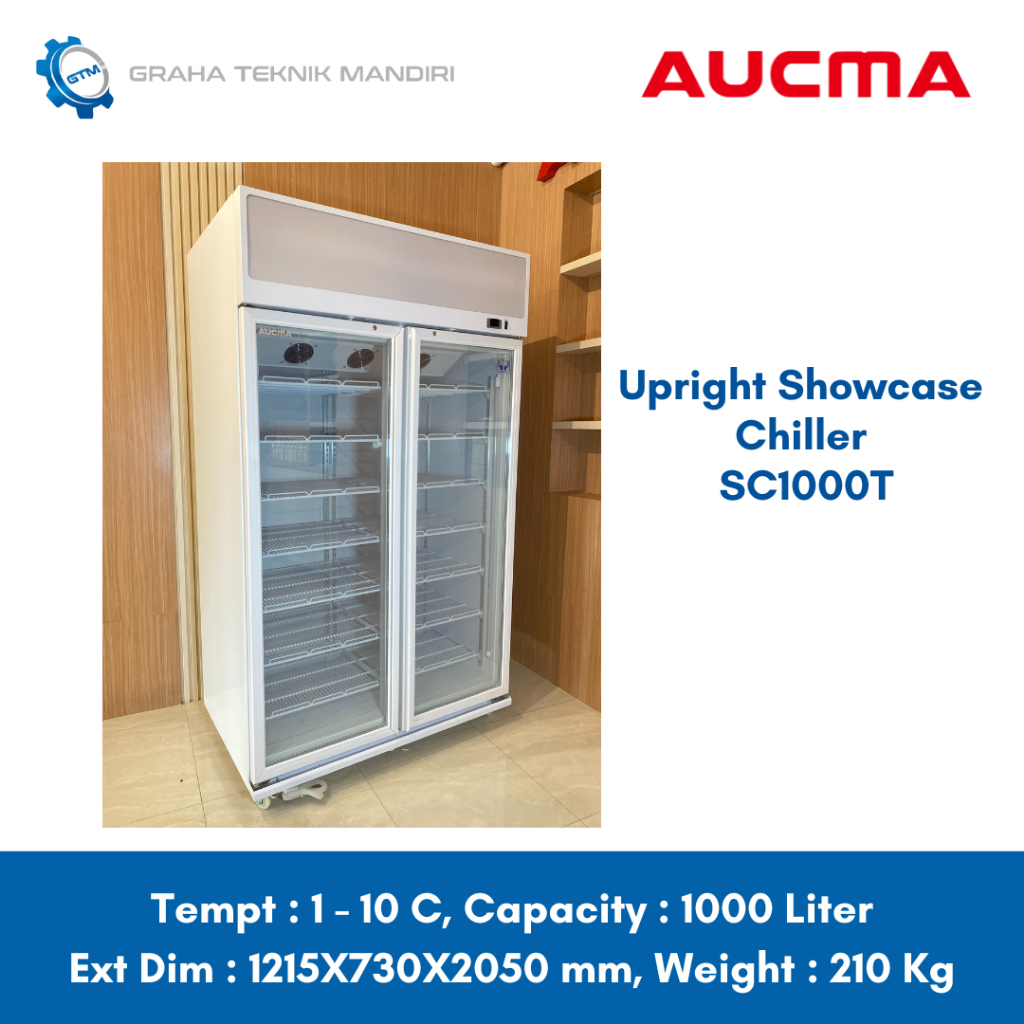 Upright Chiller Aucma SC1000T-SBID