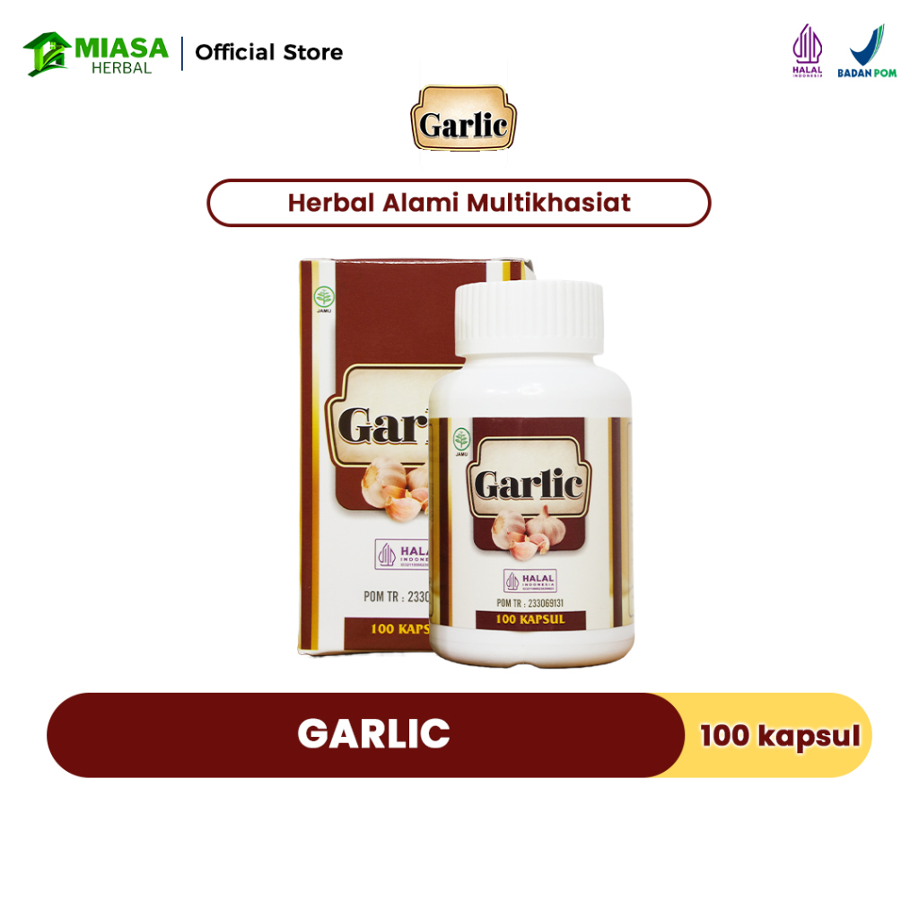 Garlic Kapsul Asli - Bawang Lanang - Bawang Putih Tunggal - Ekstrak Bawang Putih Permentasi