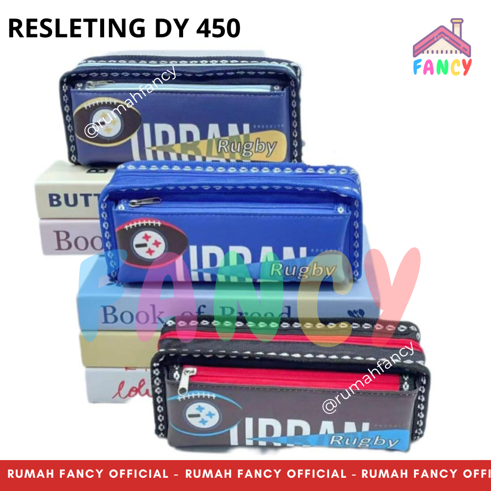 

Tempat Pensil Kain Resleting Bahan Tebal PREMIUM Kotak Pensil DY 450 BOLA Motif Anak Cowok 2 Sleting Elegan Unik Murah