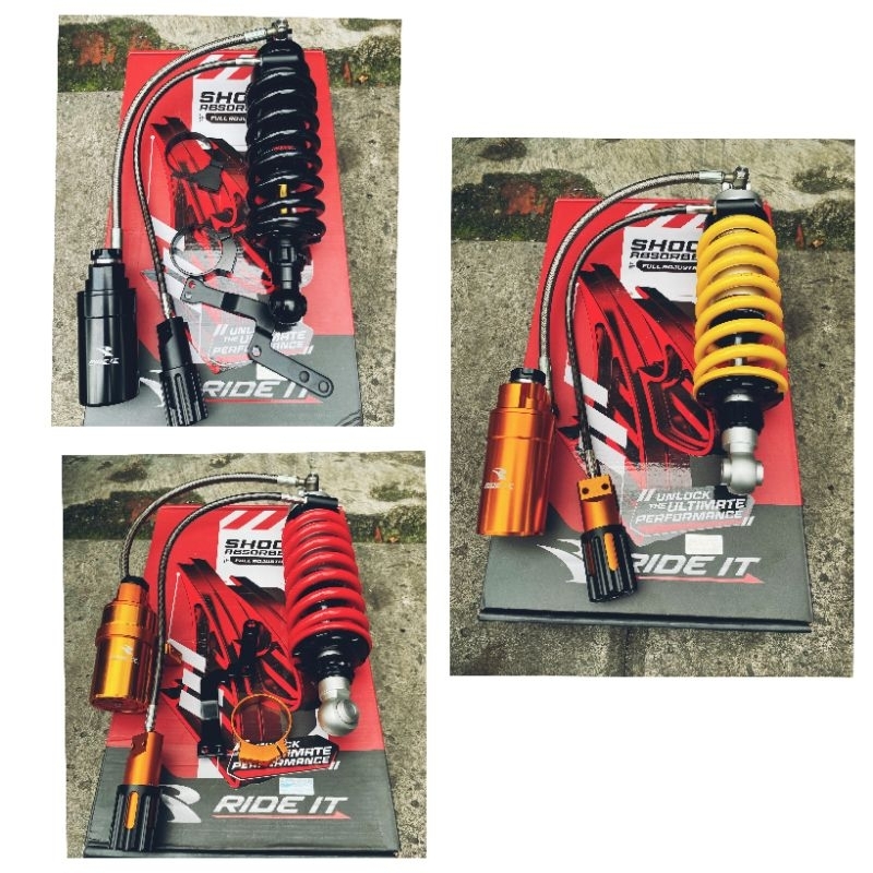 Shockbreaker Belakang Ride It Gp 104 Ninja R, Ninja Rr, Triple Clik 3 Clik Rebound & Kompresi Aktif 