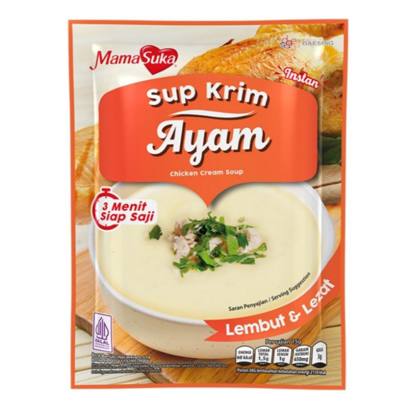 

Mamasuka Sup Krim Ayam 55gr / Mama Suka