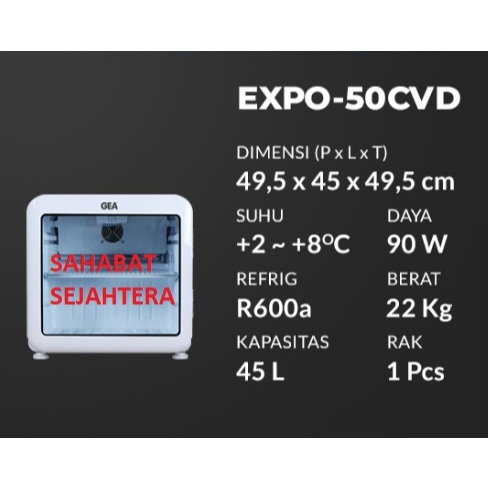 GEA Showcase Cooler EXPO-50CVD Kulkas Pendingin Minuman