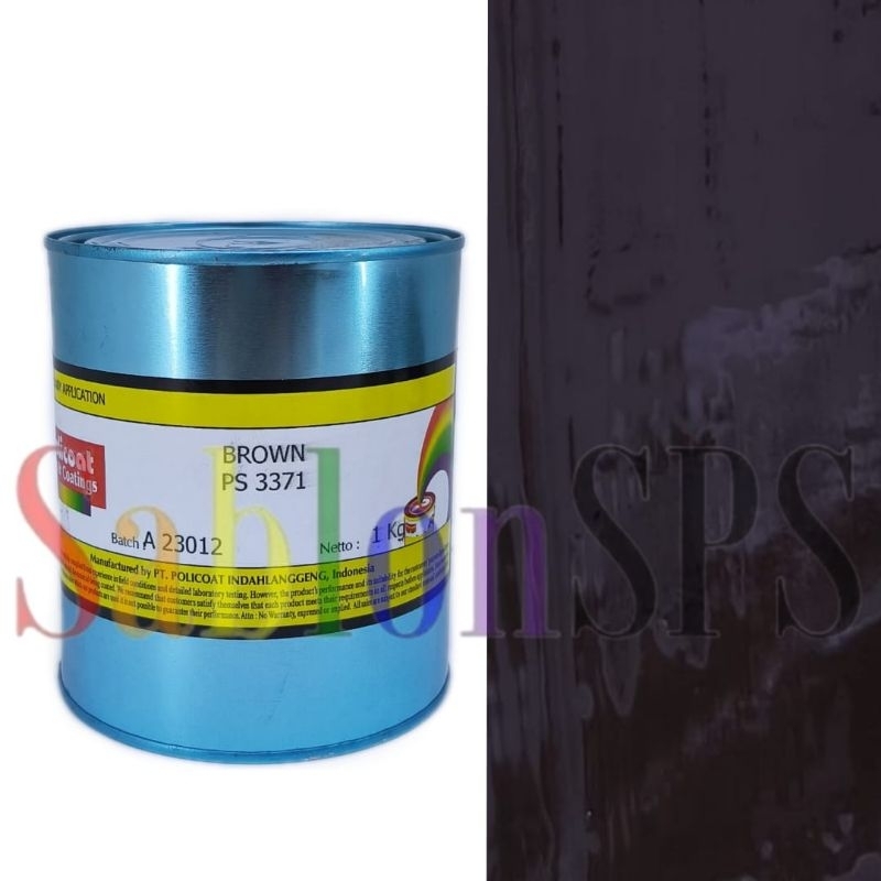 

POLICOAT PS BROWN 3371 CAT SABLON PVC BASIS MINYAK 1KG
