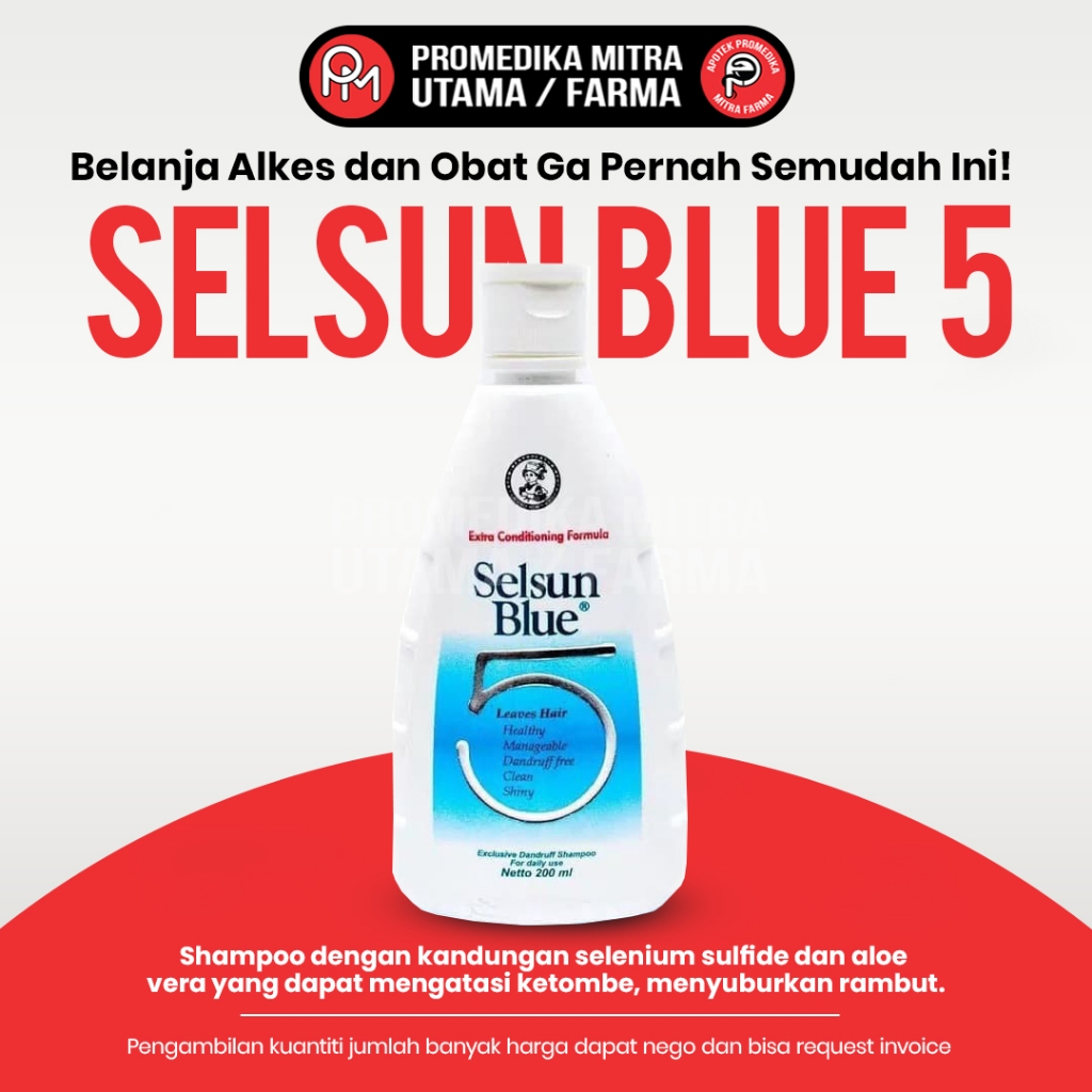 Selsun Blue 5 Shampo 50 ml/sampo anti ketombe