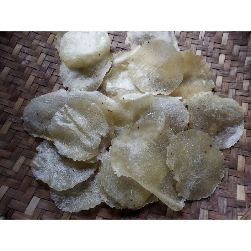 

opak/keripik singkong mentah 1kg/ bungkus