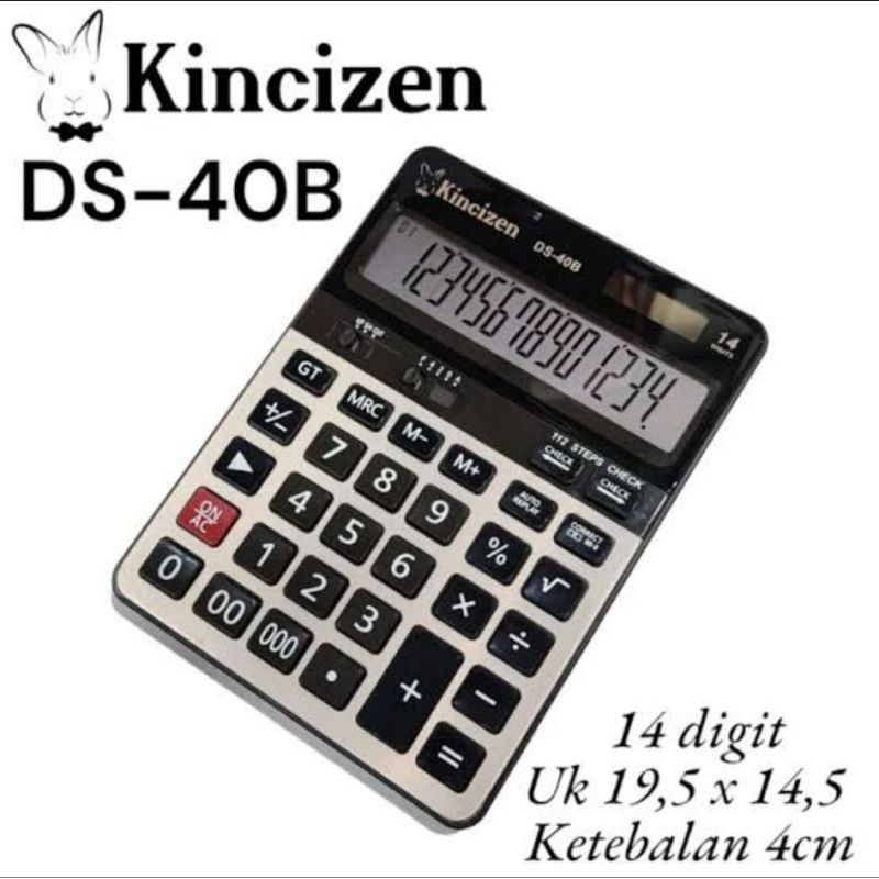 

KINCIZEN DS 40B KALKULATOR 14 DIGIT TWO WAY POWER