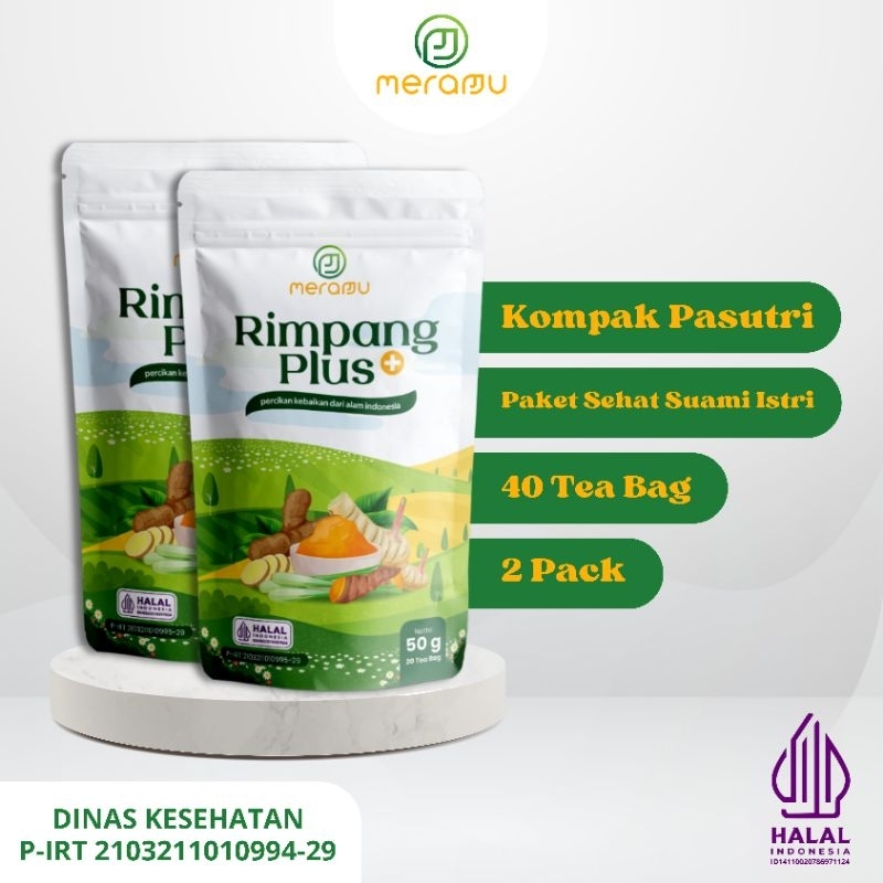 

Paket Sehat Suami Istri - 2 Pack Teh Rimpah Plus Jsr Jaga Imune Tubuh Bantu Promil Resep Zaidul Akbar - Sehat Tanpa Efek Samping