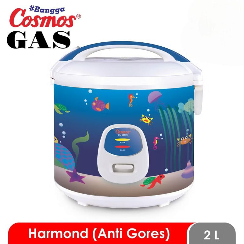 Magic com harmond Cosmos CRJ-6031 2Liter/Rice cooker penanak nasi Cosmos CRJ-6031