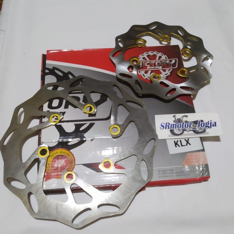 PIRINGAN CAKRAM DEPAN BELAKANG KLX 150 1SET PIRINGAN DISK KLX DEPAN BELAKANG VARIASI