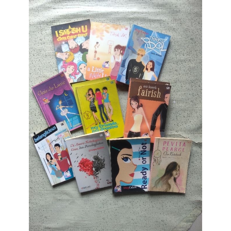 Varian Novel TeenLit - Remaja; I SMASH U, KEJORA, RINDU untuk DAISY, Clair-de-Luna, My Friends, My D
