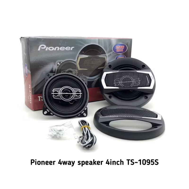 Speaker Pintu Mobil Coxial Pioneer 4 Way 4 inch TS-A1095S