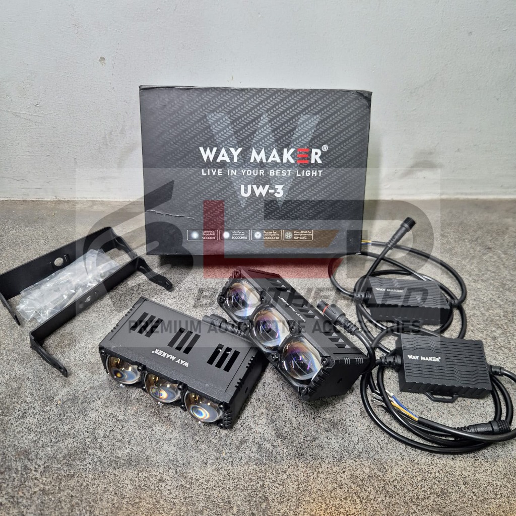 Lampu Tembak AES Mini Laser Way Maker 3 Mata UW3 Militay Grade 150 Watt UPS / AES BUKAN PRO7