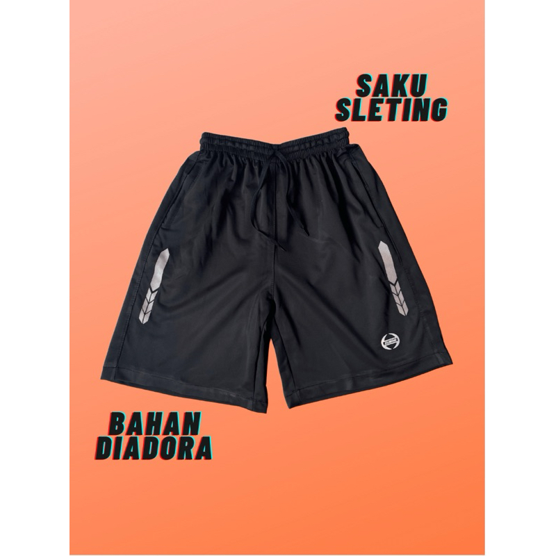 Celana Kolor Pendek Olahraga Jogging Lari Gym Badminton Sport