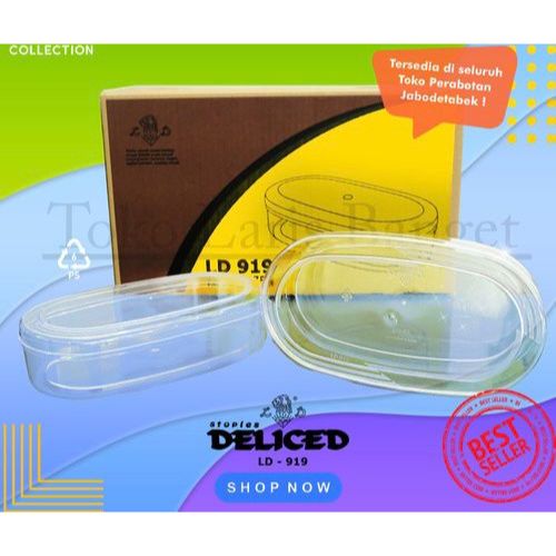 Toples Kue Kering Oval Pelice 500gr Mika LD 919 / 1Dus Isi 12