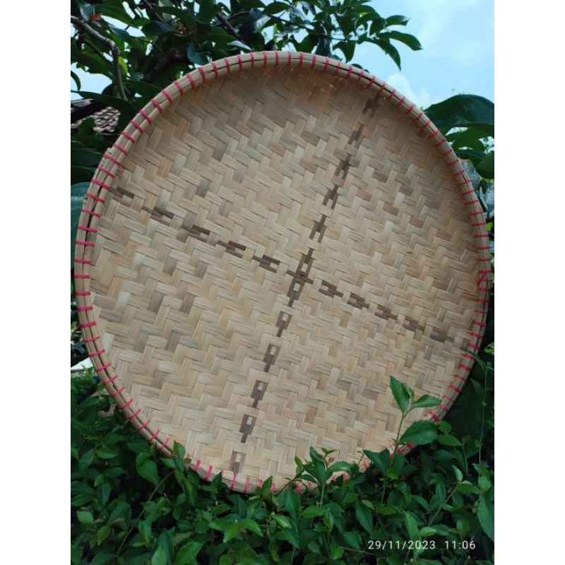 Tampah bambu / nyiru bambu / nampan bambu 60cm / grosir anyaman bambu