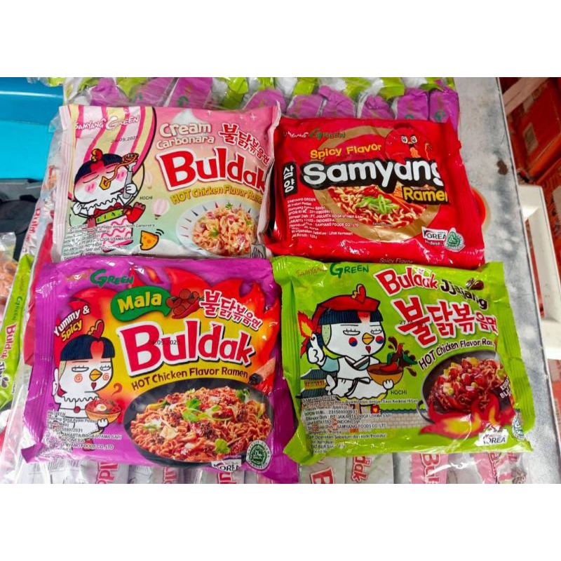 MIE SAMYANG KOREA VIRAL/MERAH/UNGU/HIJAU