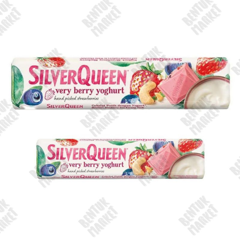 

SILVERQUEEN White Coklat Verry Berry Yogurt 58 gr / Silverqueen 22gr