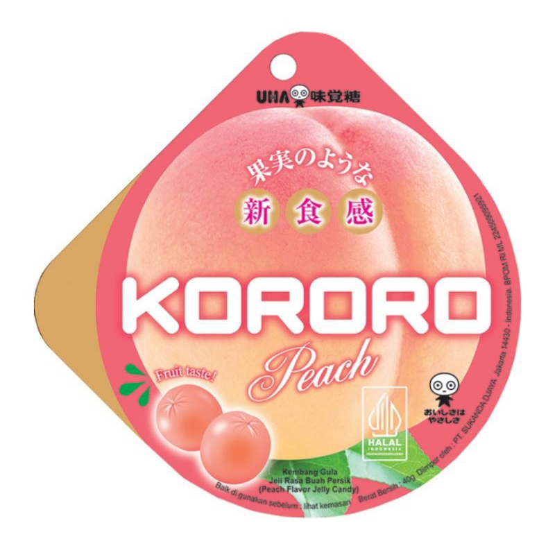 

Kororo permen jeli varian peach & grape 40 g